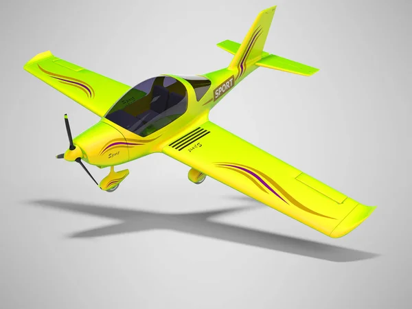 Gr eğitim pilotları 3d renderer için kavram küçük uçan salata — Stok fotoğraf