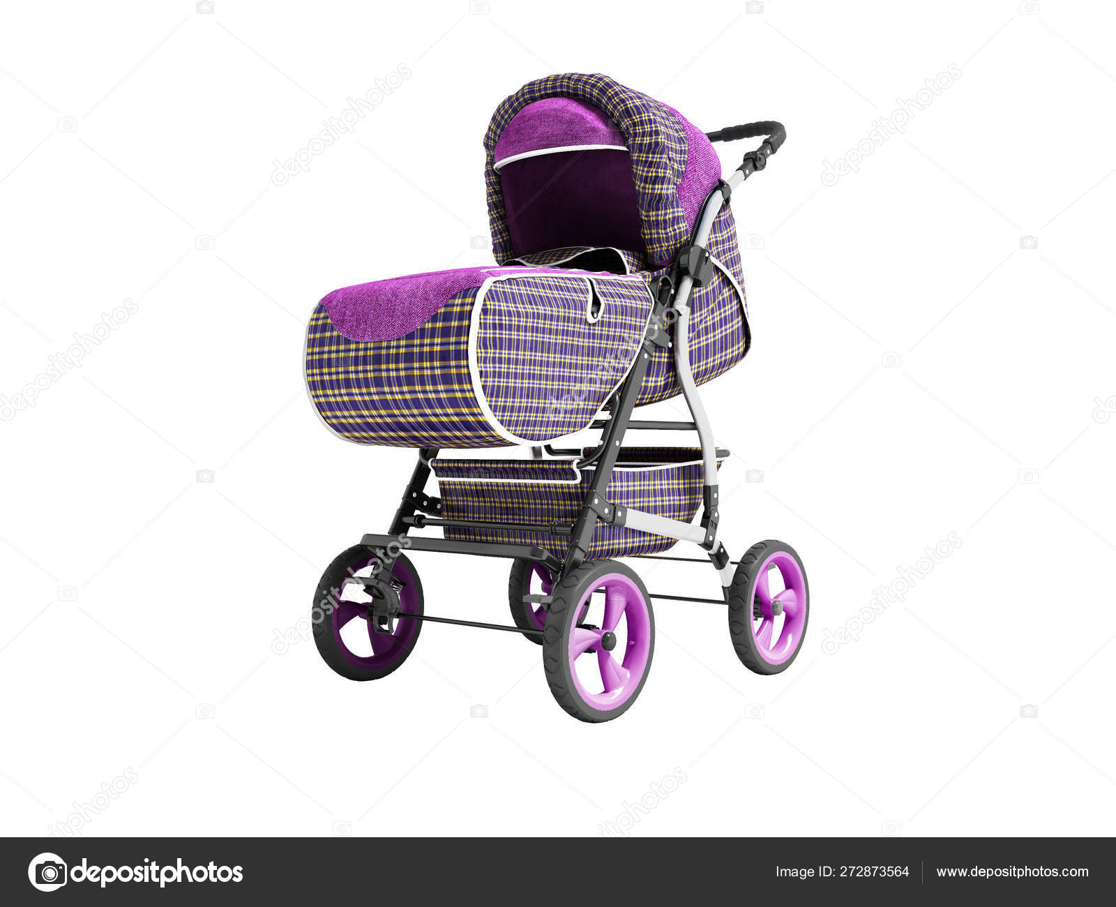purple baby stroller