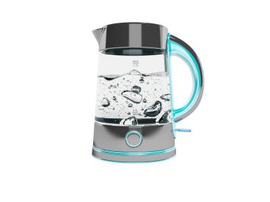 Kaynar su ile standında düğme ile Konsept elektrikli su ısıtıcısı 