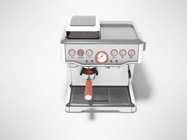 Kahve 3d render i kapasitesi ile Keçiboynuzu espresso kahve makinesi