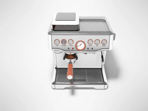 Carob Espresso koffiezetapparaat met capaciteit voor koffie 3D renderen i — Stockfoto