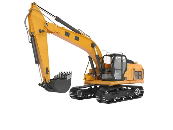 Construction equipment one bucket excavator with hydraulic mechp — Stock Photo, Image