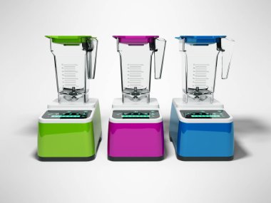 Cam kase elektrikli blender ön görünüm 3d işlemeli gra ile ayarlayın