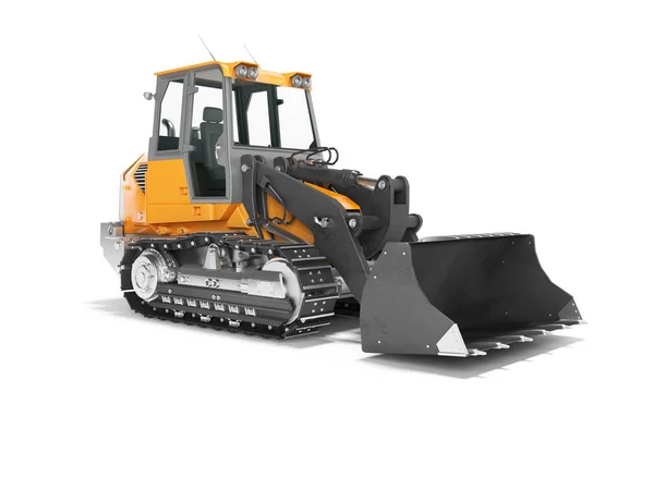 Construction machinery orange crawler excavator for lifting carg — Stock Photo, Image