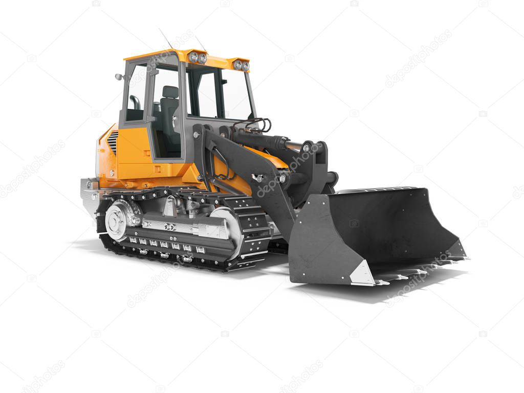 Construction machinery orange crawler excavator for lifting carg