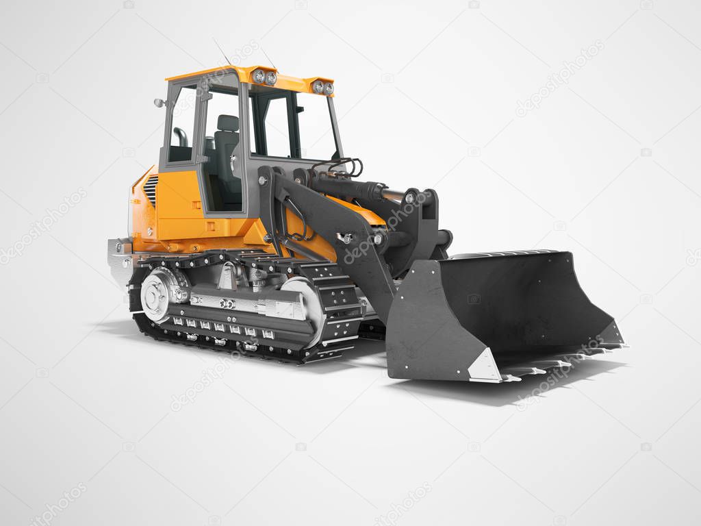 Construction machinery orange crawler excavator for lifting carg