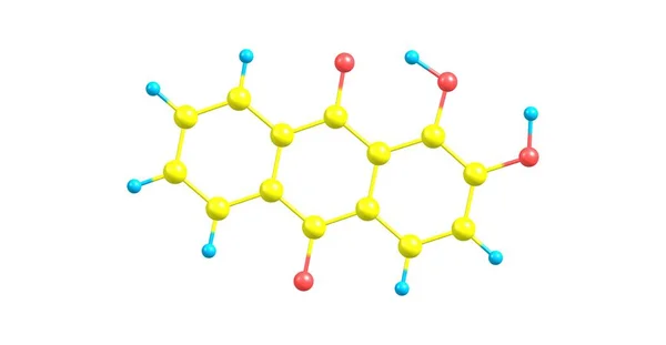 Alizarin Dihydroxyanthraquinone Τουρκία Κόκκινο Είναι Μια Οργανική Ένωση Τύπο C14H8O4 — Φωτογραφία Αρχείου