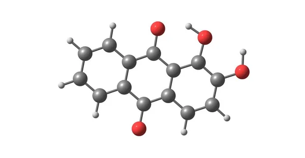 Alizarin Oder Dihydroxyanthrachinon Oder Truthahnrot Ist Eine Organische Verbindung Mit — Stockfoto