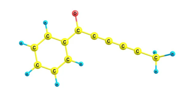 Capillin Ist Eine Natürlich Vorkommende Organische Verbindung Mit Der Chemischen — Stockfoto