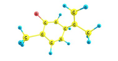 Carvone terpenoidikarıştıracağız denilen kimyasal bir ailenin bir üyesidir. Carvone doğal olarak birçok temel yağlar içinde bulunur. 3D çizim