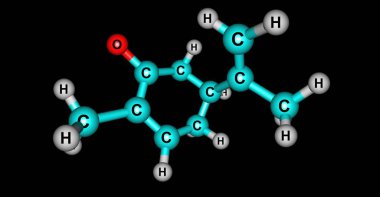 Carvone terpenoidikarıştıracağız denilen kimyasal bir ailenin bir üyesidir. Carvone doğal olarak birçok temel yağlar içinde bulunur. 3D çizim
