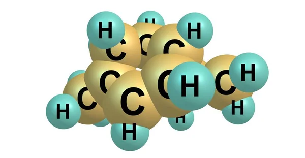 Carene Veya Delta Carene Erimiş Yüzüğü Cyclohexene Cyclopropane Oluşan Bir — Stok fotoğraf