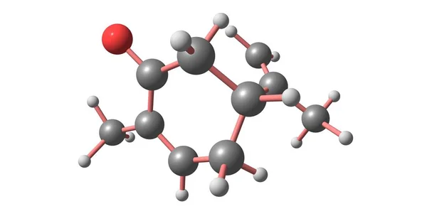 香芹酮是一个叫做萜的化学物质家族的成员 香芹酮在许多精油中自然被发现 — 图库照片