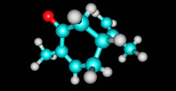 Karvon Členem Rodiny Chemikálií Zvané Terpenoidy Karvon Přirozeně Vyskytuje Mnoha — Stock fotografie