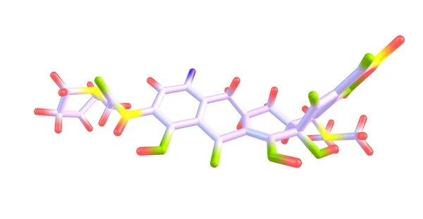 Eravacycline Een Synthetische Gehalogeneerde Tetracycline Klasse Antibiotica Het Nauw Verwant — Stockfoto