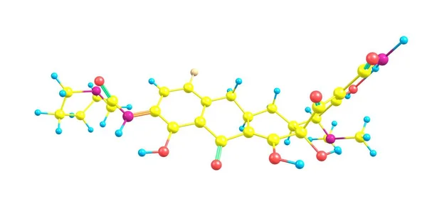 Eravacycline Sentetik Halojenlenmiş Tetrasiklin Sınıf Antibiyotiktir Tigecycline Için Yakından Ilgilidir — Stok fotoğraf