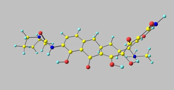 Eravacycline Een Synthetische Gehalogeneerde Tetracycline Klasse Antibiotica Het Nauw Verwant — Stockfoto