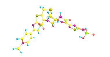 Ceftaroline beşinci nesil antibiyotiktir. Metisiline dirençli Staphylococcus aureus ve diğer gram pozitif bakterilerin karşı etkindir. 3D çizim