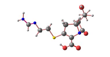 Imipenem intravenöz beta-laktam antibiyotik olduğunu. Bu kolayca diğer antibiyotiklerle tedavi enfeksiyonları tedavisinde önemli bir rol oynar. 3D çizim
