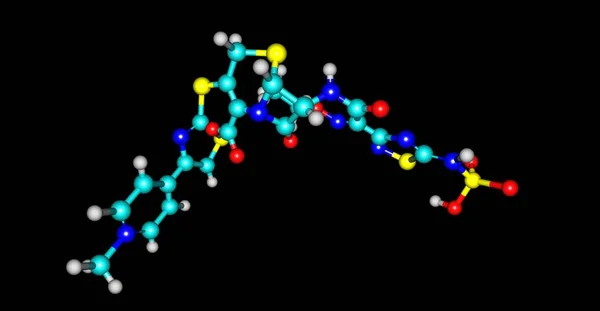 Ceftarolin Femte Generationens Antibiotikum Det Verksamt Mot Meticillinresistenta Staphylococcus Aureus — Stockfoto