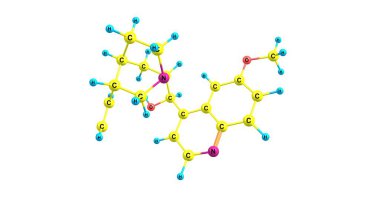 Quinine is a medication used to treat malaria and babesiosis. Quinine can be taken by mouth or used intravenously. 3d illustration clipart