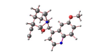 Kinin babesiosis ve sıtma tedavisinde kullanılan bir ilaçtır. Kinin ağız yoluyla alınan veya intravenöz kullanılır. 3D çizim