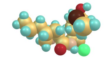 Klindamisin lincosamide antibiyotik bakteriyel enfeksiyonların sayısı tedavisi için yararlı olduğunu: orta kulak ve kemik enfeksiyonları, Pelvik inflamatuar hastalık, zatürree. 3D çizim