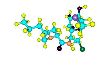 Klindamisin lincosamide antibiyotik bakteriyel enfeksiyonların sayısı tedavisi için yararlı olduğunu: orta kulak ve kemik enfeksiyonları, Pelvik inflamatuar hastalık, zatürree. 3D çizim