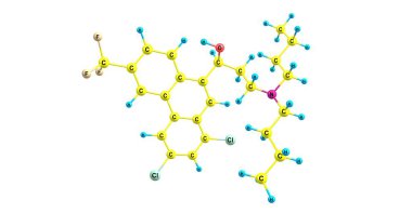 Halofantrine sıtma tedavisinde kullanılan bir ilaçtır. Halofantrine'nın yapısı değiştirilen bir phenanthrene içerir ve antimalarial ilaçlar kinin ve lumefantrine ile ilgili. 3D çizim