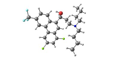 Halofantrine sıtma tedavisinde kullanılan bir ilaçtır. Halofantrine'nın yapısı değiştirilen bir phenanthrene içerir ve antimalarial ilaçlar kinin ve lumefantrine ile ilgili. 3D çizim
