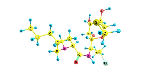 Clindamycine Een Antibioticum Van Lincosamide Nuttig Voor Behandeling Van Een — Stockfoto