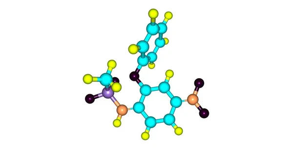 Nimesulide Nonsteroidal Nsaid 진통제와 속성입니다 일러스트 — 스톡 사진