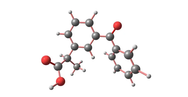 Κετοπροφαίνη C16H14O3 Είναι Ένα Από Προπιονικό Οξύ Κλάση Nonsteroidal Αντιφλεγμονώδη — Φωτογραφία Αρχείου