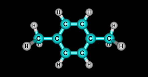 Xylene Para Xylene Aromatic Hydrocarbon One Three Isomers Dimethylbenzene Known — Stock Photo, Image