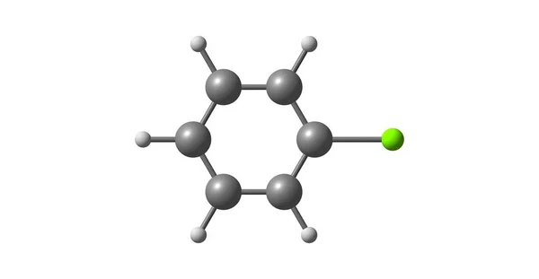 Chlorbenzen Aromatická Organická Sloučenina Chemickým Vzorcem C6H5Cl Tato Bezbarvá Hořlavá — Stock fotografie
