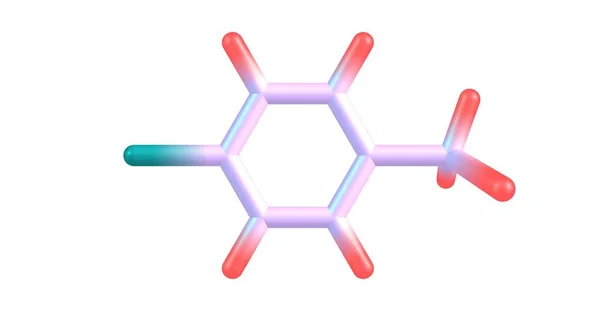 クロロトルエン系は 個の塩素原子と つのメチル グループ二置換ベンゼン環から構成されます イラストレーション — ストック写真