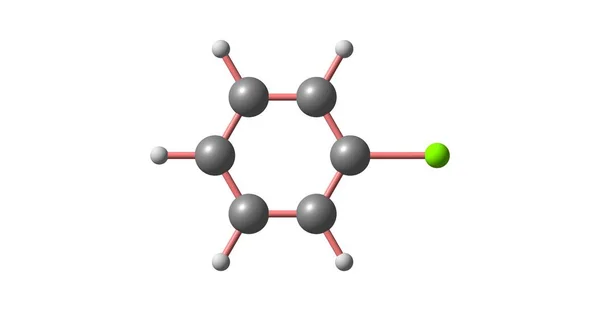 Chlorobenzene Jest Związkiem Organicznym Aromatycznych Chemicznym C6H5Cl Wzorze Ten Bezbarwny — Zdjęcie stockowe