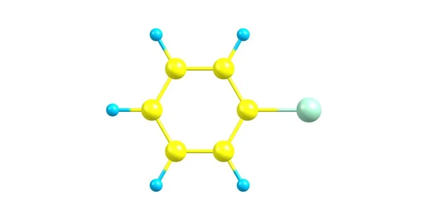 Chlorobenzene Aromatic Organic Compound Chemical Formula C6H5Cl Colorless Flammable Liquid — Stock Photo, Image