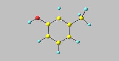 meta-kresol ya da 3-methylphenol bir formül Ch3c6h4oh ile organik bileşiktir. Renksiz, yapışkan bir sıvıdır. 3D çizim
