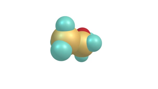 Rotating Zeolite Molecule Grey — Stock Video