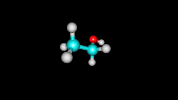 グレーのゼオライト分子を回転 — ストック動画