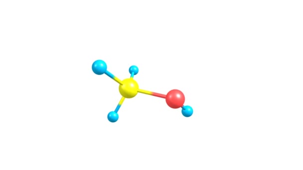 Rotating Zeolite Molecule Grey — Stock Video