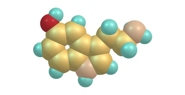 Serotonin Oder Hydroxytryptamin Ist Ein Monoamin Neurotransmitter Und Wird Allgemein — Stockfoto