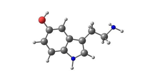 Serotonina Hidroxitriptamina Neurotransmisor Monoamínico Cree Popularmente Que Contribuye Los Sentimientos — Foto de Stock