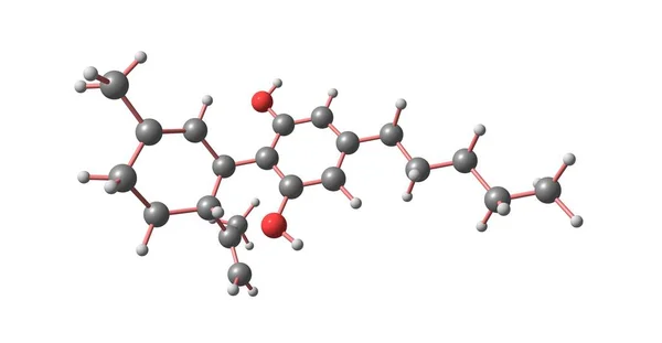 Cannabidiol Cbd Naturally Occurring Cannabinoid Constituent Cannabis Discovered 1940 Illustration — Stock Photo, Image