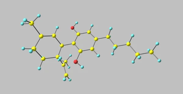 Cannabidiolo Cbd Cannabinoide Naturale Costituente Della Cannabis Scoperto Nel 1940 — Foto Stock