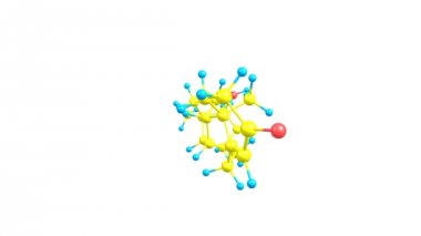3D döndürme testosteron molekül