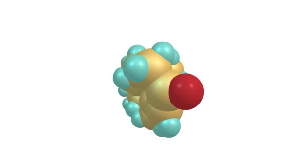 旋转睾酮分子 — 图库视频影像
