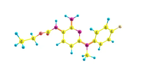 Flupirtine Est Une Aminopyridine Qui Fonctionne Comme Analgésique Non Opioïde — Photo