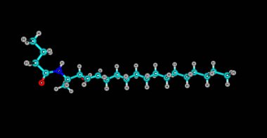 Seramidler balmumu lipid molekülleri bir aileyiz. Bir ceramide bir yağ asidi ve sphingosine oluşan bir moleküldür. 3D çizim